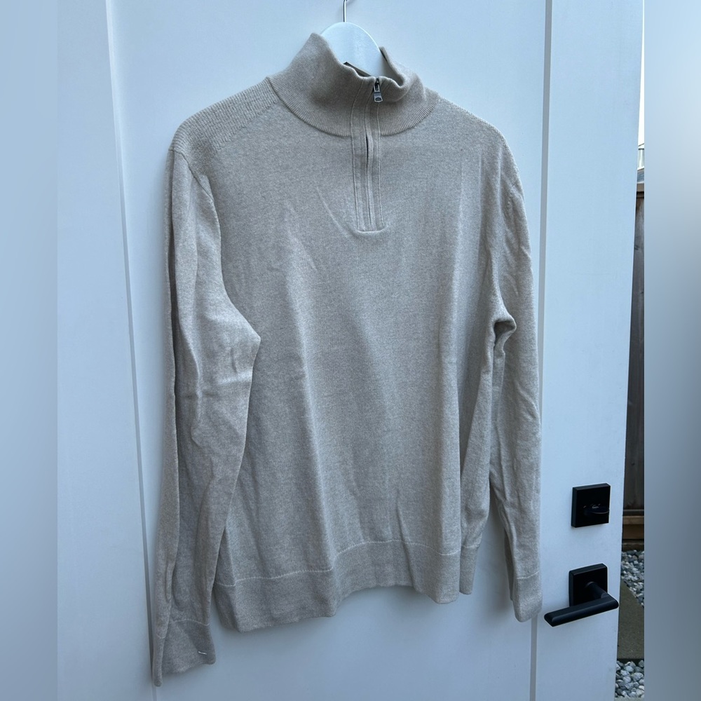 Banana Republic Men’s Merino Wool Half Zip Sweater
